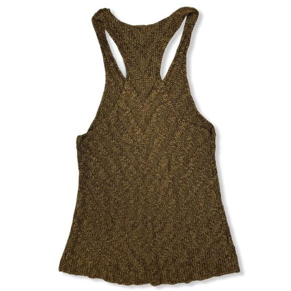 Free People Brown Chevron Sweater Knit Tank Top size XS - Picture 10 of 16